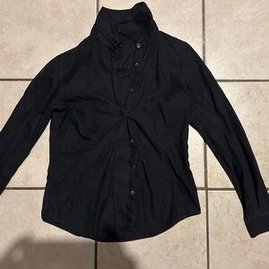 Burberry button up small woman’s black